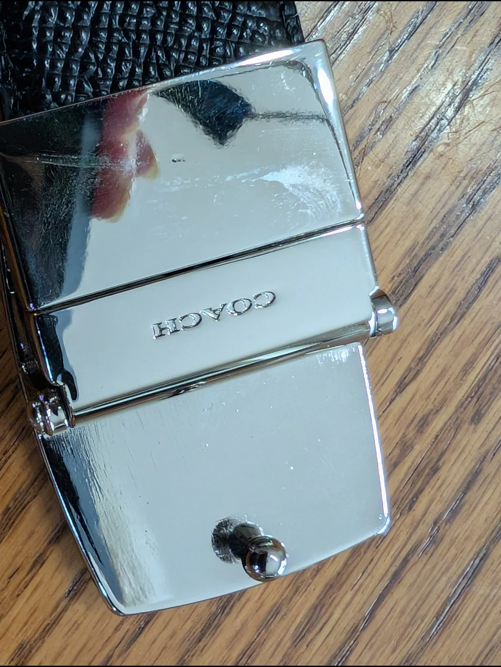 ​Coach Men’s Reversible Leather Harness Belt - Black/Brown - Picture 4 of 8